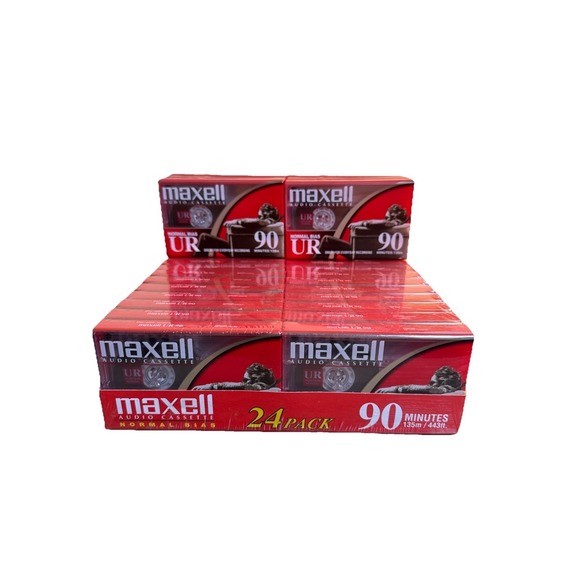 Maxell Other - Maxell UR 90 Minute Blank Audio Cassette Tapes Normal Bias New Sealed 30-Pack